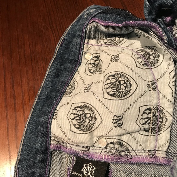 Rock & Republic wide leg boot cut Jeans - Picture 3 of 6